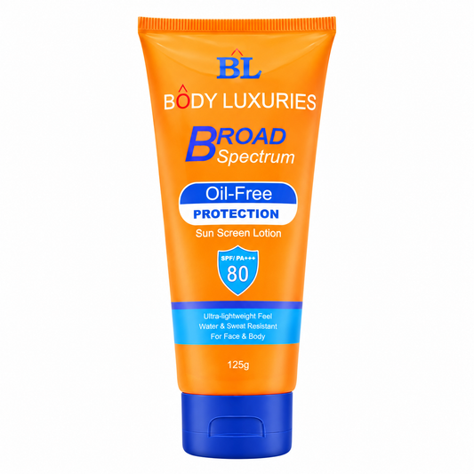 Body Luxuries Broad Spectrum Sun Screen Lotion SPF-80 125gm