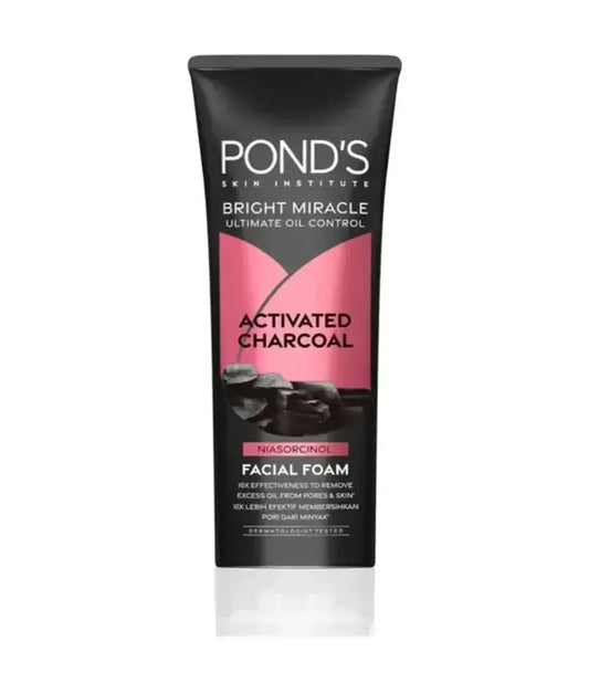 Pond's Bright Miracle Activated Charcoal Niasorcinol Facial Foam,100g